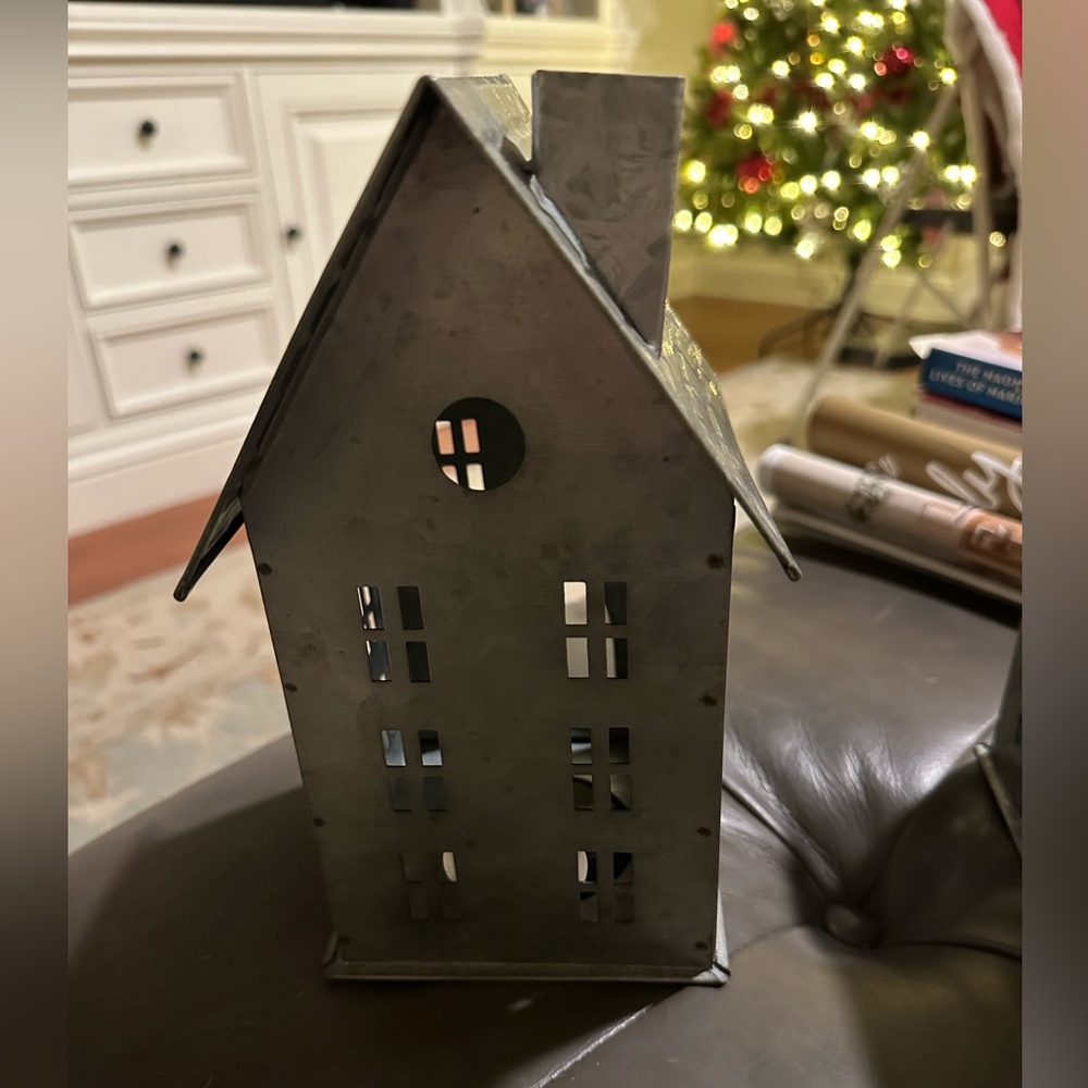 Pottery Barn Galvanized House Candle Holder - Picture 6 of 6